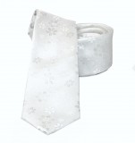          NM Slim Krawatte - Weiß geblümt